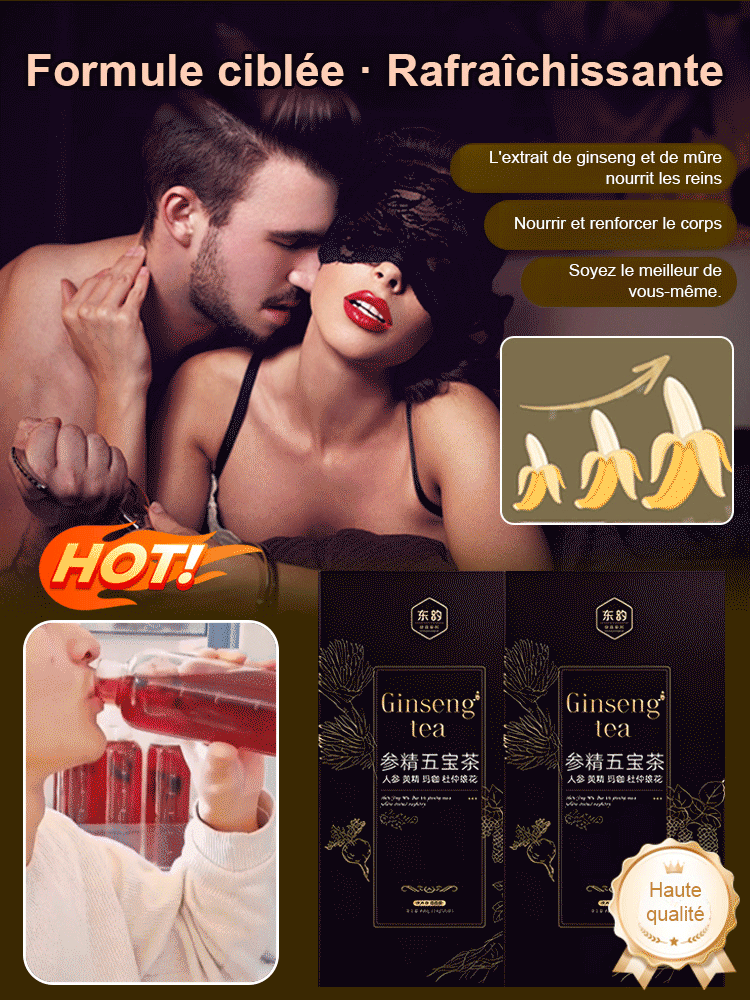 Le thé Ginseng qui redonne vitalité, puissance masculine et protège vos reins et votre prostate !