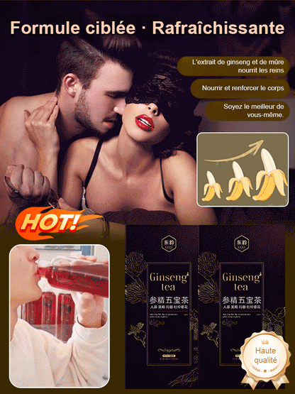 Le thé Ginseng qui redonne vitalité, puissance masculine et protège vos reins et votre prostate !